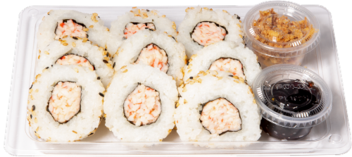 Okami California Crunch Sushi Roll Perspective: front