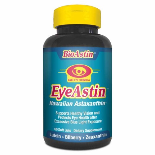 Nutrex Hawaii  BioAstin® EyeAstin™ Hawaiian Astaxanthin® Dietary Supplement Perspective: front
