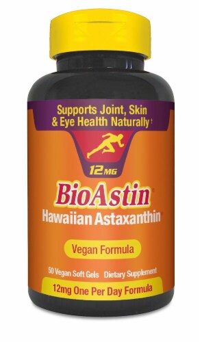 Nutrex Hawaii  BioAstin® Hawaiian Astaxanthin Vegan Formula Dietary Supplement Perspective: front