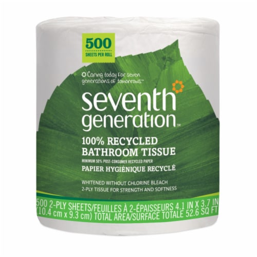 Seventh Generation 2-ply 100% Recycled Paper White Toilet Paper Perspective: front