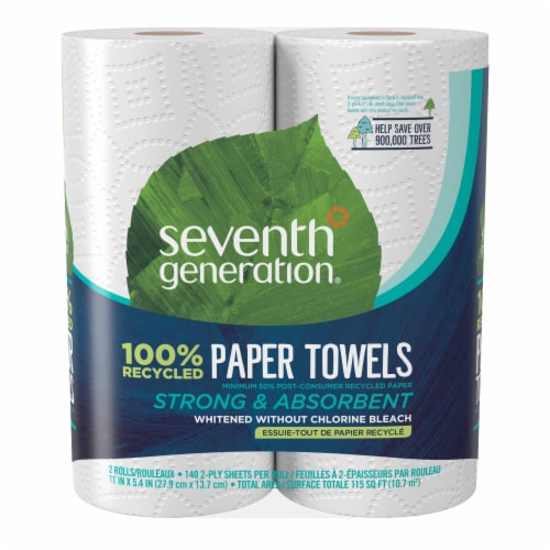 Seventh Generation 100% Recycled Paper Paper Towels Perspective: front