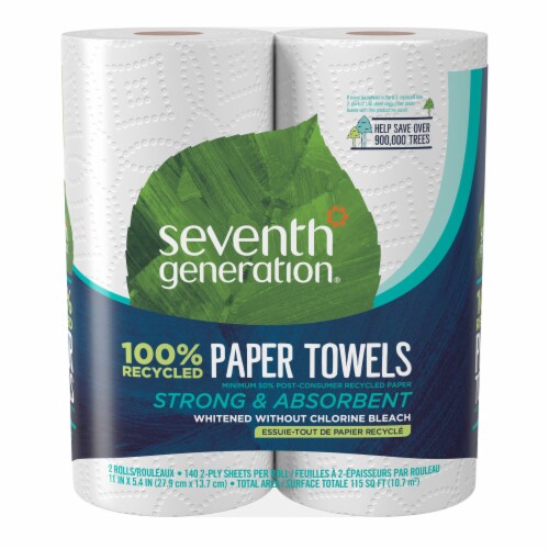 Seventh Generation 100% Recycled Paper Paper Towels Perspective: front
