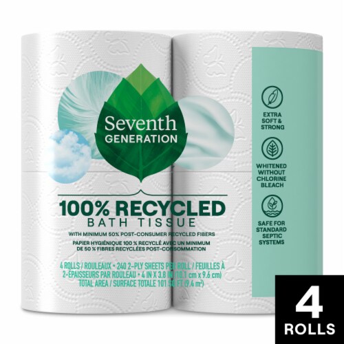 Seventh Generation 2 ply Toilet Paper Bath Tissue Perspective: front