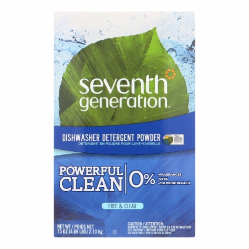 Seventh Generation Free & Clear Dishwasher Detergent Powder Perspective: front