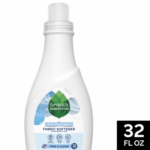 Seventh Generation Free & Clear Liquid Fabric Softener Perspective: front