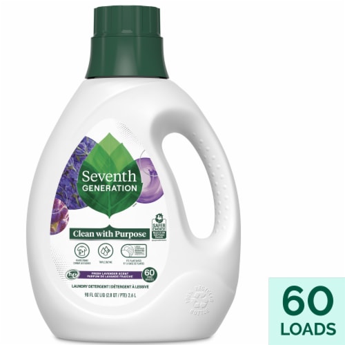 Seventh Generation Lavender Liquid Laundry Detergent Perspective: front