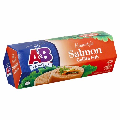A&B Famous Homestyle Salmon Gefilte Fish Perspective: front