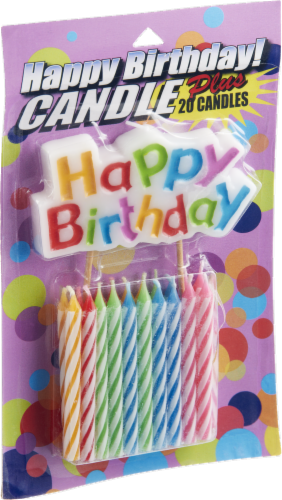 Birthday Spiral Candles Perspective: front