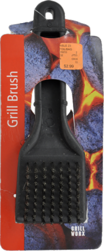 Grill Worx BBQ Short Grill Brush Perspective: front