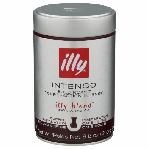 Illy Caffè Intenso Dark Roast Ground Coffee Perspective: front