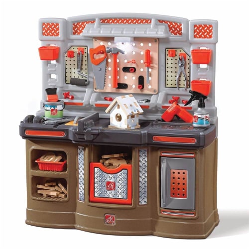 Step2 Big Builders Pro Workshop Kids Toy Tool Bench with Accessories Orange 1 Piece Kroger