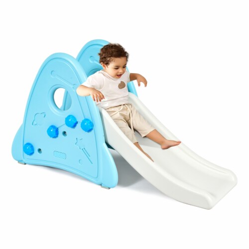 Costway Freestanding Baby Slide Indoor First Play Climber Slide Set for Boys Girls Perspective: front