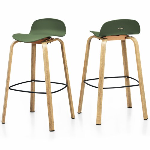 Green counter height bar stools discount