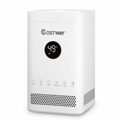 3.5L Quiet Top Fill Air Humidifier w/ 3-Level Mist Timer Sleep Mode for Bedroom Perspective: front