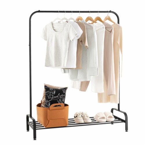 Costway Metal Garment Rack Free Standing Closet Organizer W/5