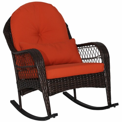 Large wicker rocking chair 2025