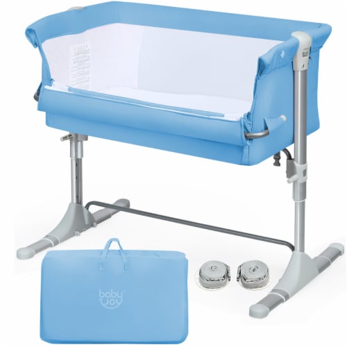 Babyjoy Portable Baby Bed Side Sleeper Infant Travel Bassinet Crib W/Carrying Bag Perspective: front