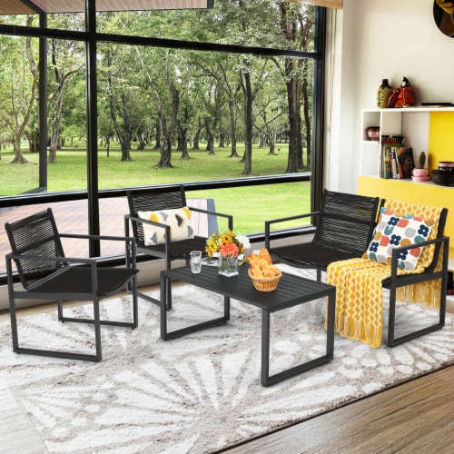 Metal frame patio discount conversation set