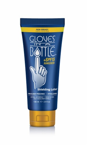 Gloves In A Bottle Shielding Lotion + SPF 15 Tube Second Skin for Hands and Body Perspective: front