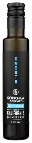 Sonoma Gourmet Basil & Parmesan Organic Extra Virgin Olive Oil Perspective: front