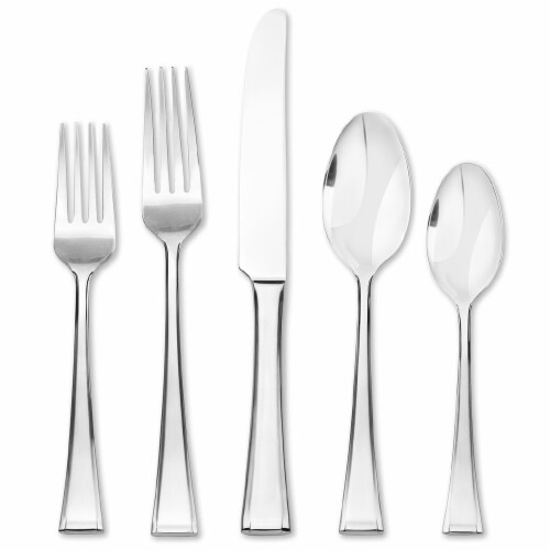 Hampton Forge Ainsleigh Stain Flatware Set - Silver Perspective: front