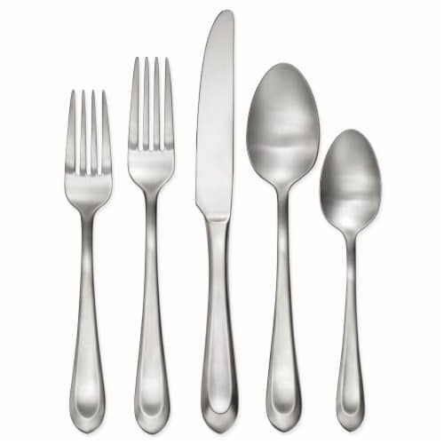 Hampton Forge Bristol Satin Cutlery Set for 12 Perspective: front