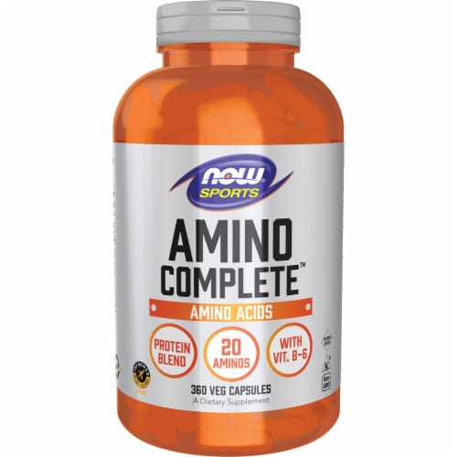 NOW Foods Amino Complete 360 Veg Caps Perspective: front