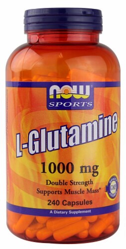 NOW Foods  Sports L-Glutamine Perspective: front