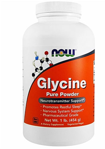 NOW Foods  Glycine Pure Powder Perspective: front