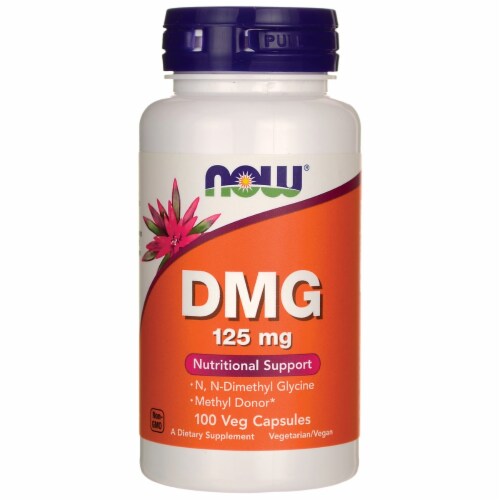 NOW Foods Dmg 125 mg 100 Veg Caps Perspective: front