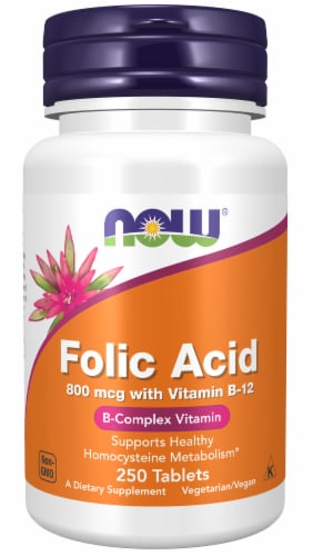 NOW® Foods Folic Acid Perspective: front