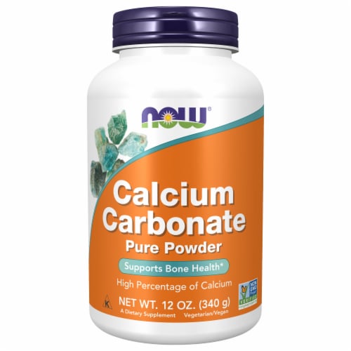 NOW Calcium Carbonate Pure Powder, 12 oz - Foods Co.