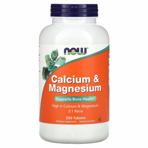 NOW Foods Calcium & Magnesium - 250 Tablets, 250 Count - Metro Market