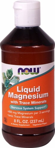 NOW Foods  Liquid Magnesium with Trace Minerals Perspective: front