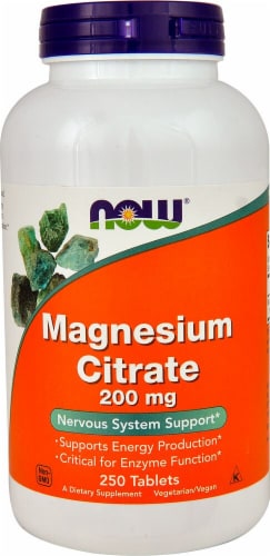 NOW Foods Magnesium Citrate Perspective: front