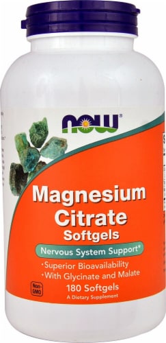 NOW Foods Magnesium Citrate Perspective: front