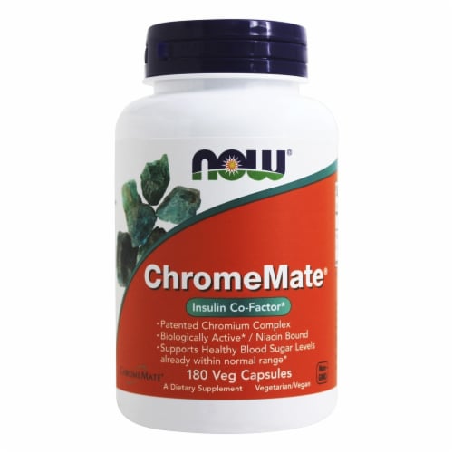 DON'T LIST NOW Foods ChromeMate Insulin Co-Factor, 180 Capsules Perspective: front
