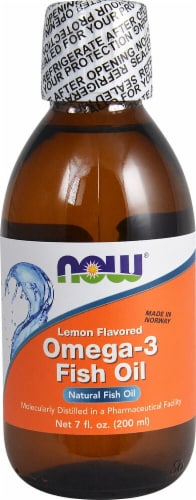 NOW Foods  Omega-3 Fish Oil   Lemon Perspective: front
