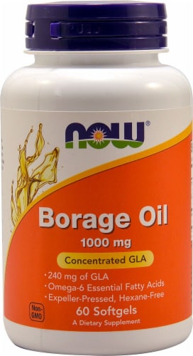 NOW Foods  Borage Oil Perspective: front