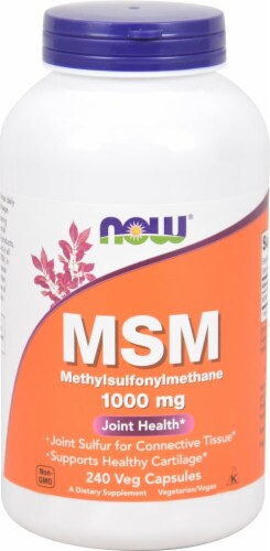 NOW MSM Methylsulphonylmethane Perspective: front
