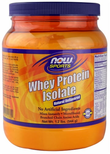 NOW Foods  Sports Whey Protein Isolate   Natural Unflavored Perspective: front