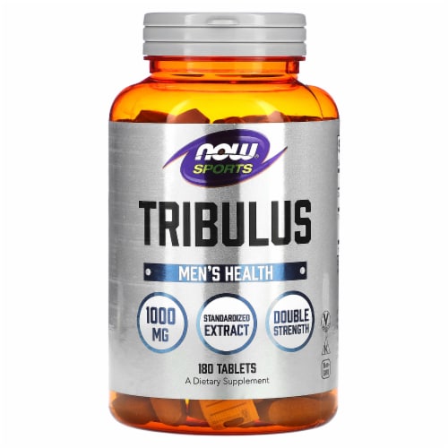 NOW Foods Tribulus 1,000 mg 180 Tabs Perspective: front