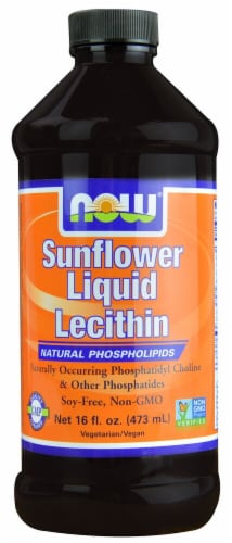 NOW Foods Sunflower Liquid Lecithin Perspective: front