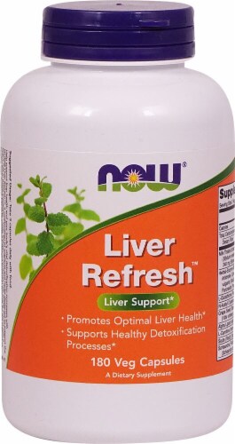 NOW Liver Refresh Veg Capsules Perspective: front