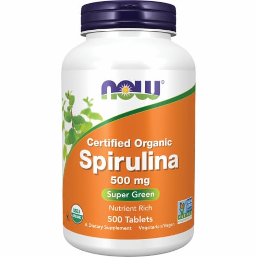 NOW Foods Certified Organic Spirulina 500 mg 500 Tabs 500 mg 500 TABS Fred Meyer