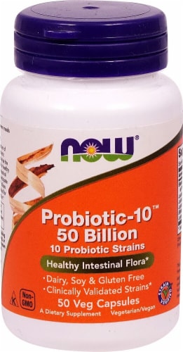 NOW Foods Probiotic-10™ Perspective: front