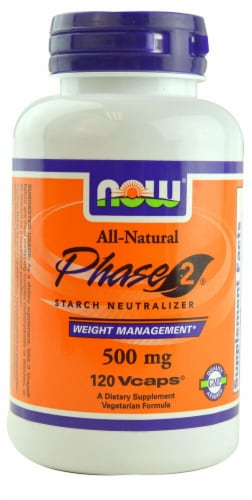 NOW Foods Phase 2 Starch Neutralizer Vcaps Perspective: front