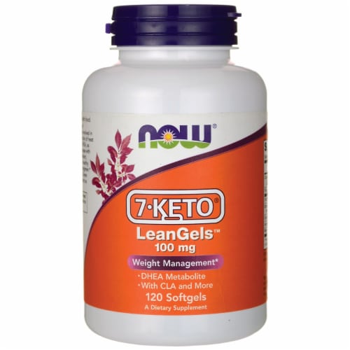NOW Foods 7-Keto Leangels 100 mg 120 Sgels Perspective: front