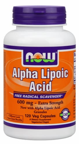 NOW Foods  Alpha Lipoic Acid Extra Strength Perspective: front