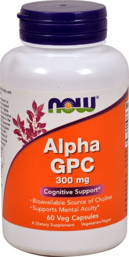 NOW Foods Alpha GPC, 300 mg - 60 VegCaps - King Soopers